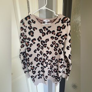 Motherhood Maternity Large Leopard Print Sweater